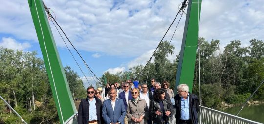 Imagen Gobierno de Navarra inaugura la pasarela que une Marcilla con Villafranca