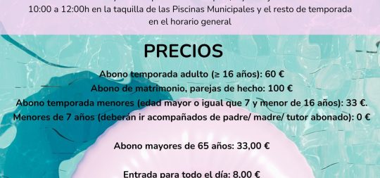 Imagen de la noticia: Nueva temporada de piscinas 2026